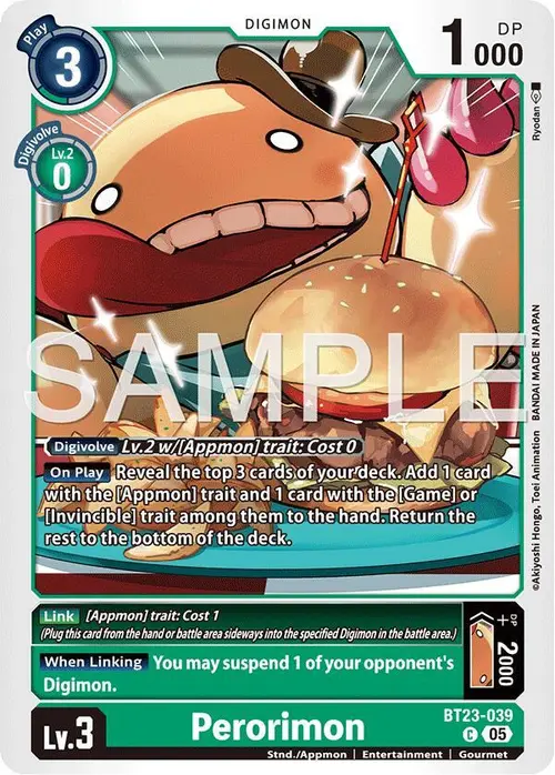 Perorimon card art