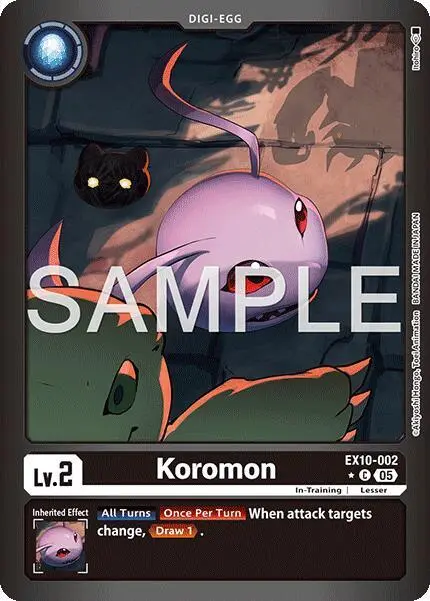 Koromon (Limited Foil) card art