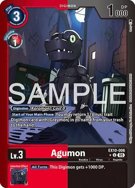 Agumon (Limited Foil) card art