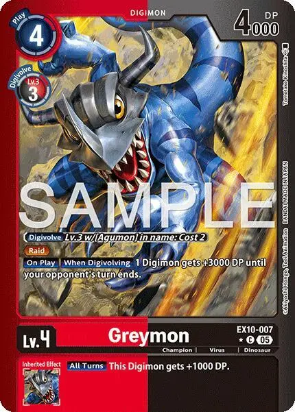 Greymon (Limited Foil) card art