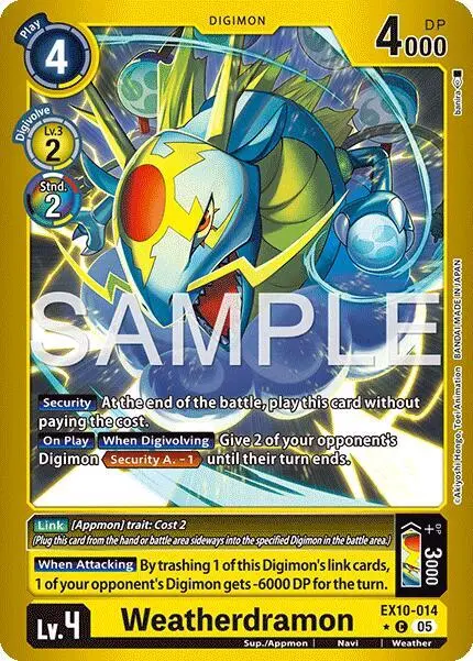 Weatherdramon (Limited Foil) card art