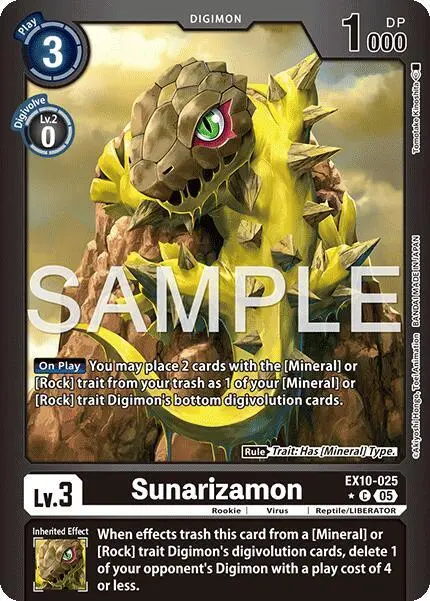 Sunarizamon (Limited Foil) card art