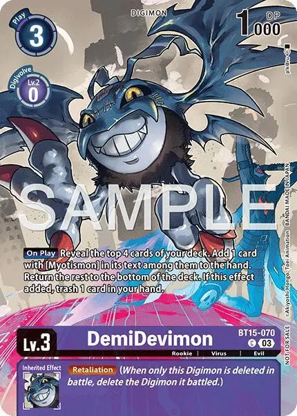 DemiDevimon (Sinister Order Legend Pack) card art
