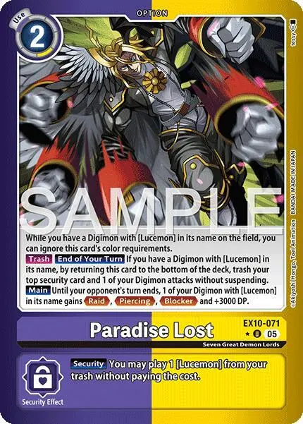 Paradise Lost (Limited Foil) card art