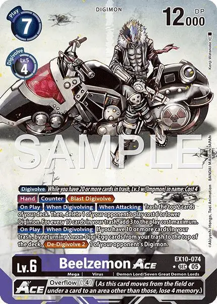 Beelzemon ACE (Alternate Art) card art