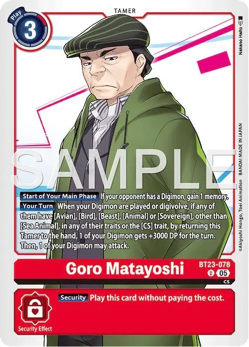 Goro Matayoshi card art