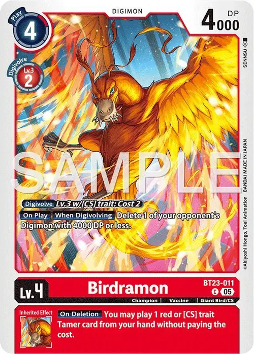 Birdramon card art