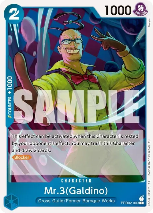 Mr.3(Galdino) - PRB02-009 card art