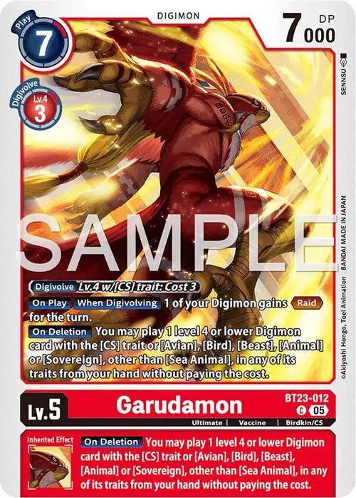 Garudamon card art
