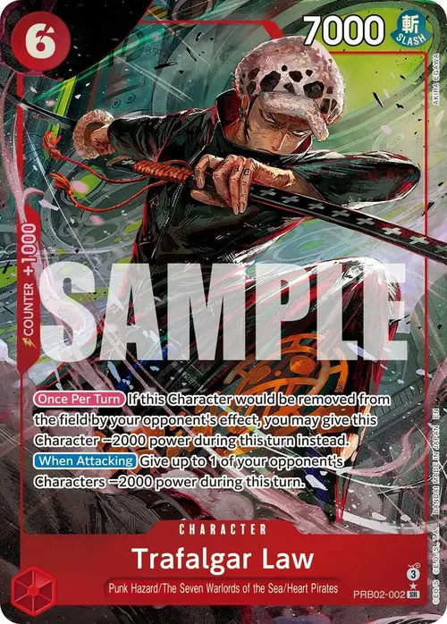 Trafalgar Law - PRB02-002 (Alternate Art) card art