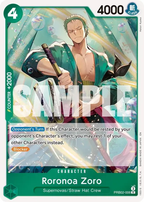 Roronoa Zoro - PRB02-006 card art