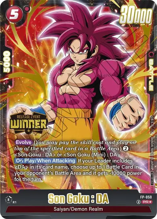 Son Goku : DA (Release Event Winner) card art
