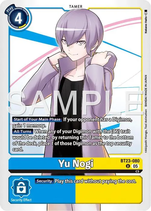 Yu Nogi card art
