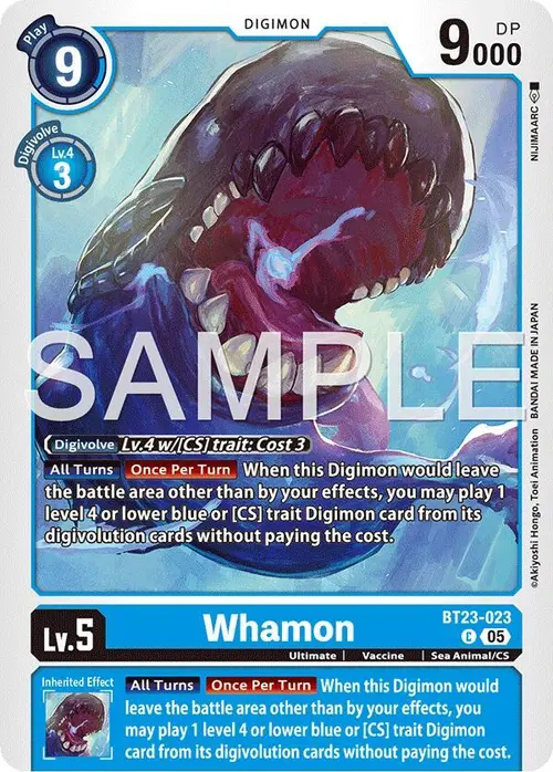 Whamon card art