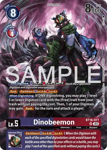 Dinobeemon card art