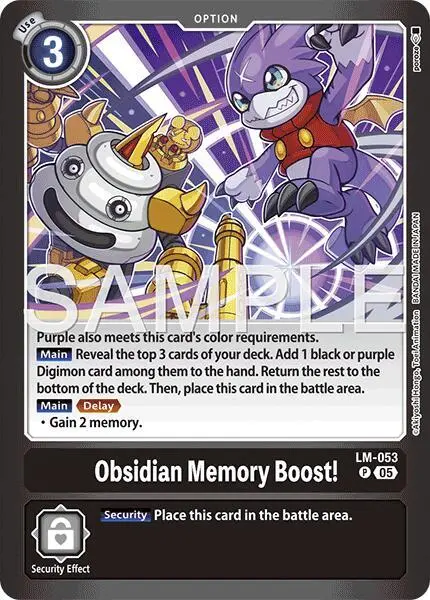 Obsidian Memory Boost! card art