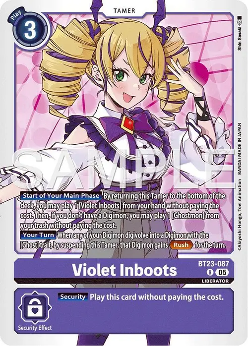 Violet Inboots card art