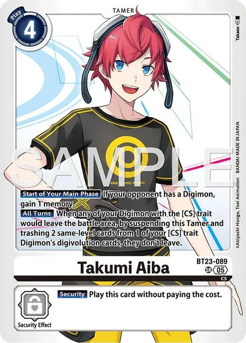 Takumi Aiba card art