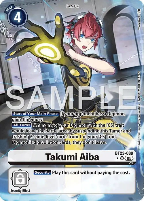 Takumi Aiba (Alternate Art) card art