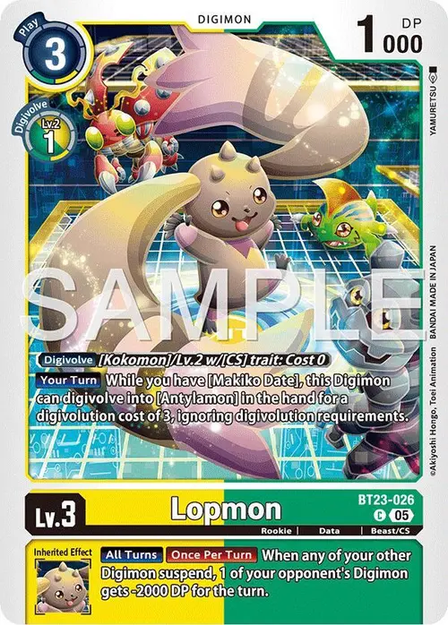 Lopmon card art