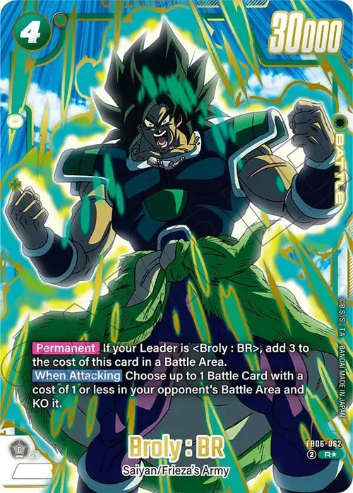 Broly : BR (Gold) card art