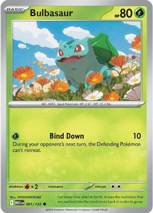 Bulbasaur - 001/132 card art