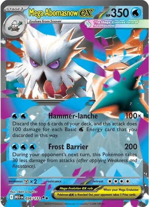 Mega Abomasnow ex - 036/132 card art