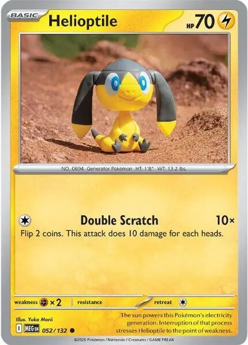Helioptile - 052/132 card art