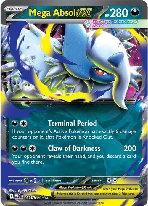 Mega Absol ex - 086/132 card art