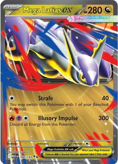 Mega Latias ex - 100/132 card art