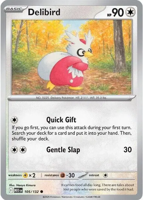 Delibird - 105/132 card art