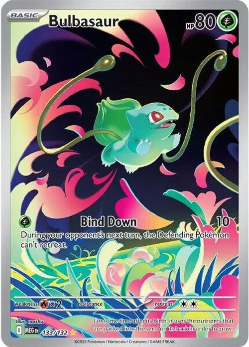 Bulbasaur - 133/132 card art