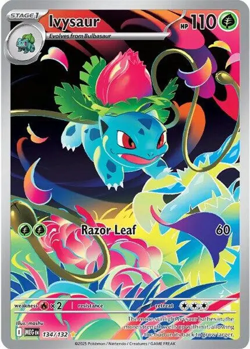 Ivysaur - 134/132 card art