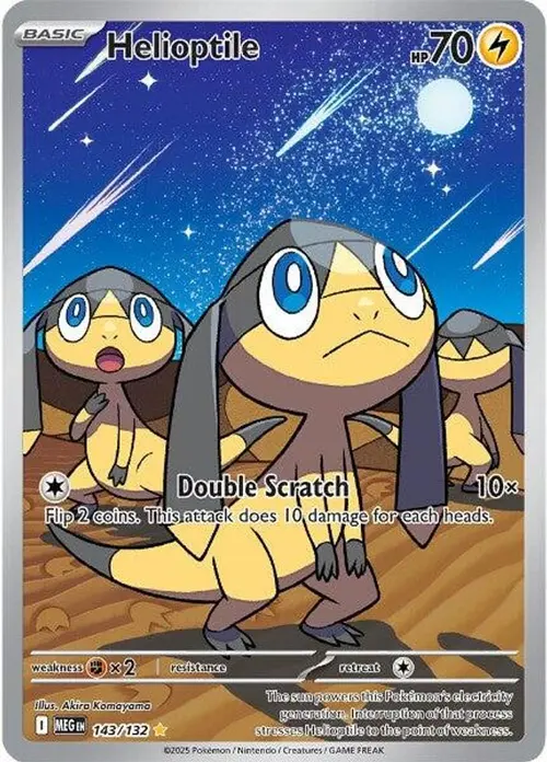 Helioptile - 143/132 card art