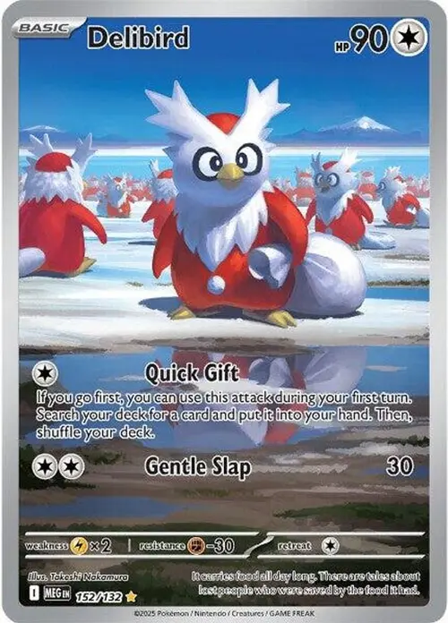 Delibird - 152/132 card art