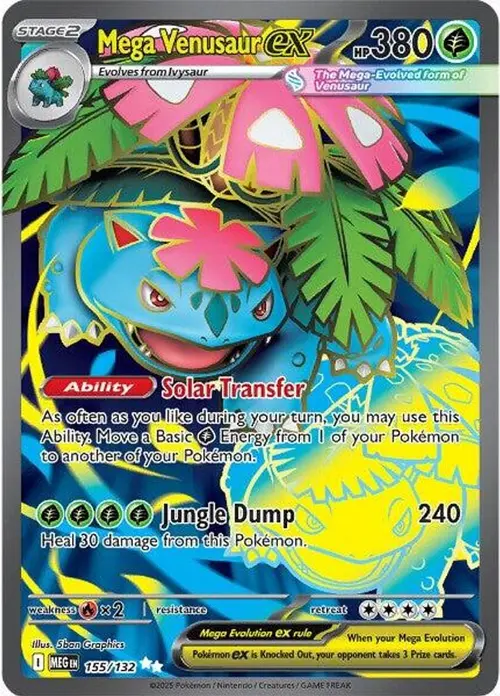 Mega Venusaur ex - 155/132 card art