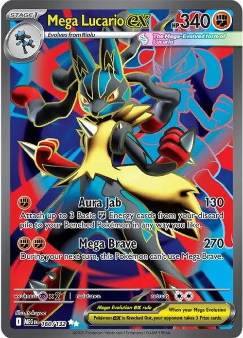 Mega Lucario ex - 160/132 card art