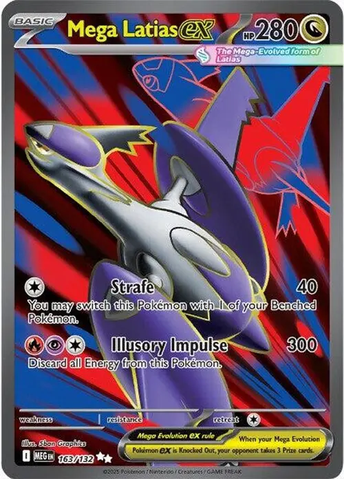 Mega Latias ex - 163/132 card art