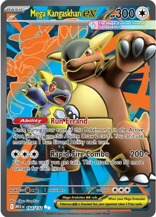 Mega Kangaskhan ex - 164/132 card art