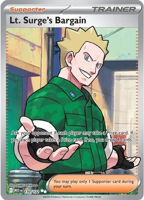 Lt. Surge's Bargain - 170/132 card art
