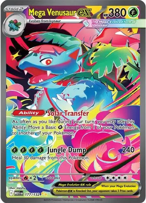 Mega Venusaur ex - 177/132 card art