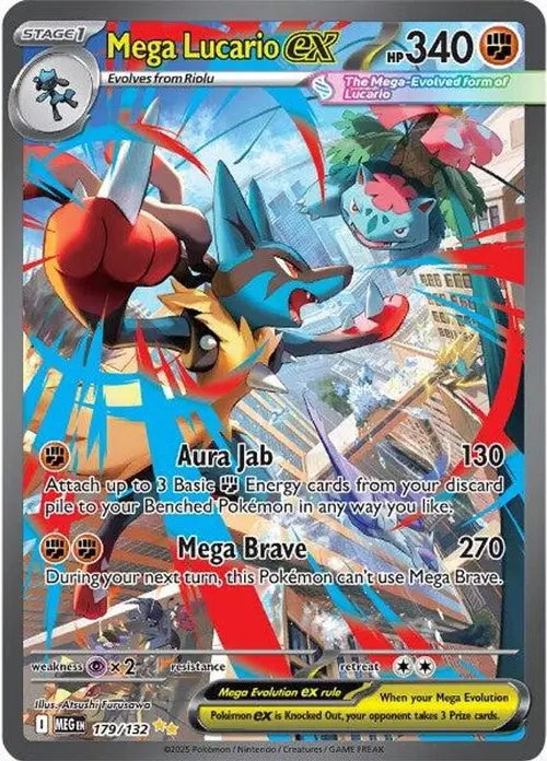 Mega Lucario ex - 179/132 card art