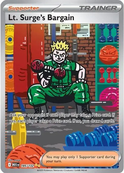 Lt. Surge's Bargain - 185/132 card art