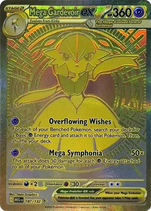 Mega Gardevoir ex - 187/132 card art