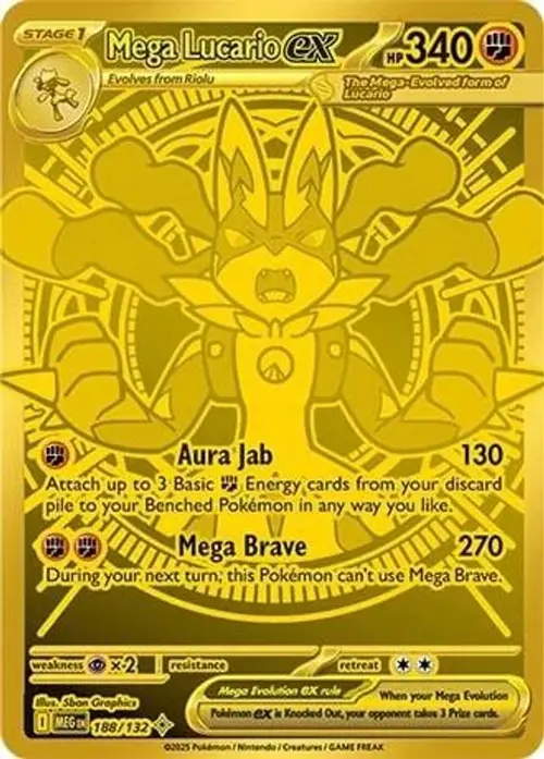 Mega Lucario ex - 188/132 card art