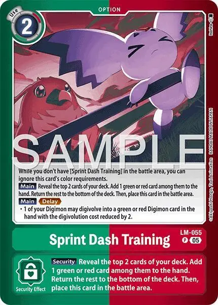 Sprint Dash Training card art