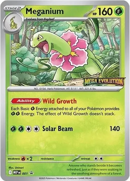Meganium - 001 card art