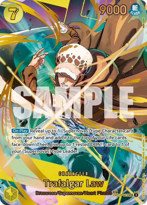 Trafalgar Law - OP10-119 (SP) card art