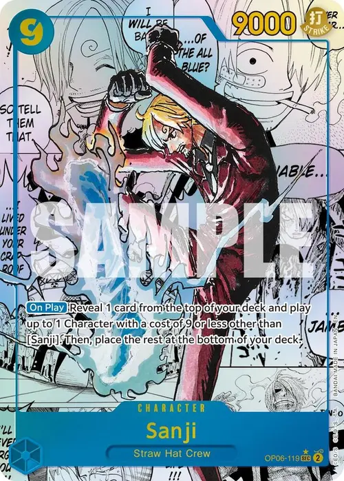 Sanji - OP06-119 (Manga) card art