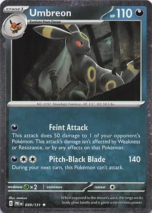 Umbreon - 059 (Cosmos Holo) card art